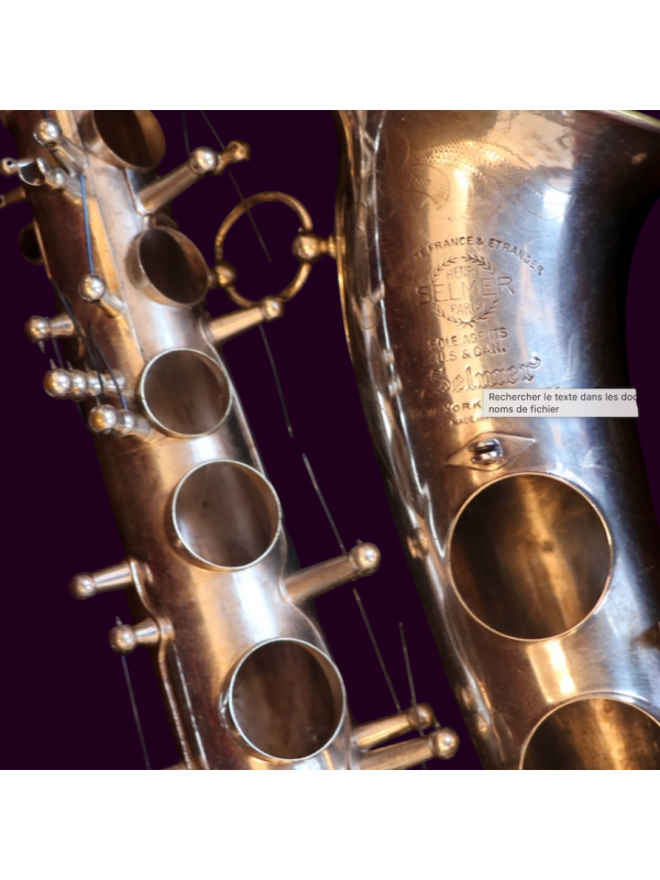 Saxophone Alto Selmer Super Balanced Action.